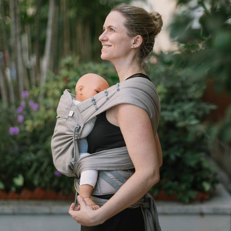 Porte-bébé Mid-Taï+, Dune, coton bio