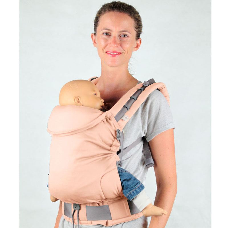 Porte-bébé préformé P4, Abricot, coton bio