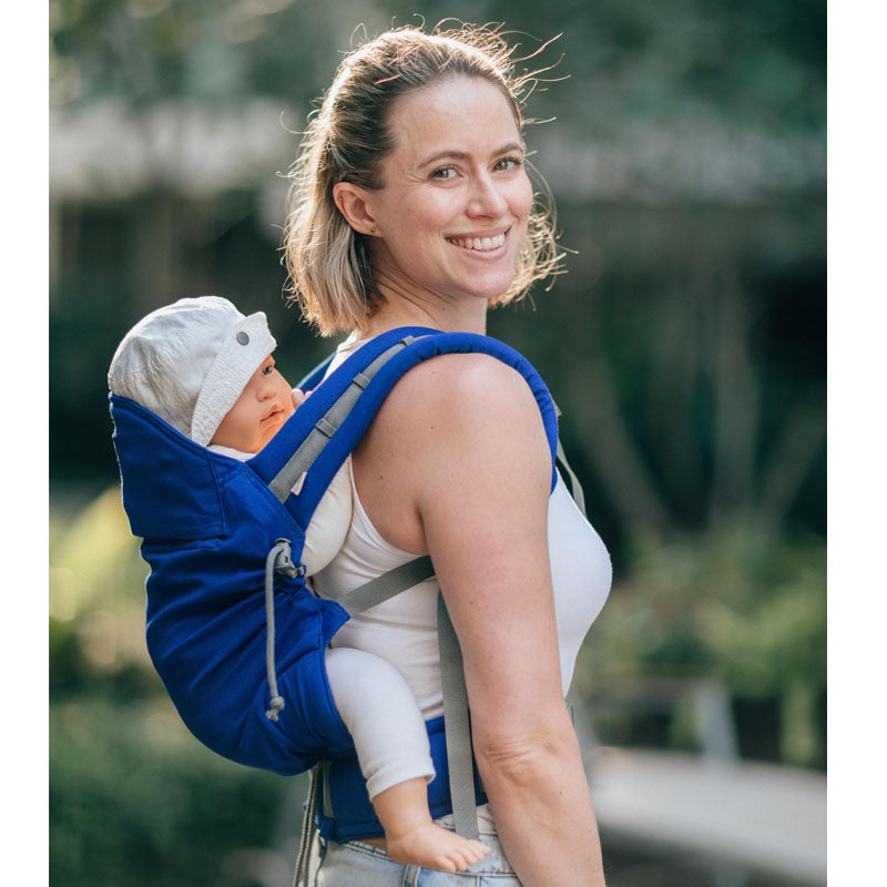 Porte-bébé préformé P4, Le Bleu, coton bio