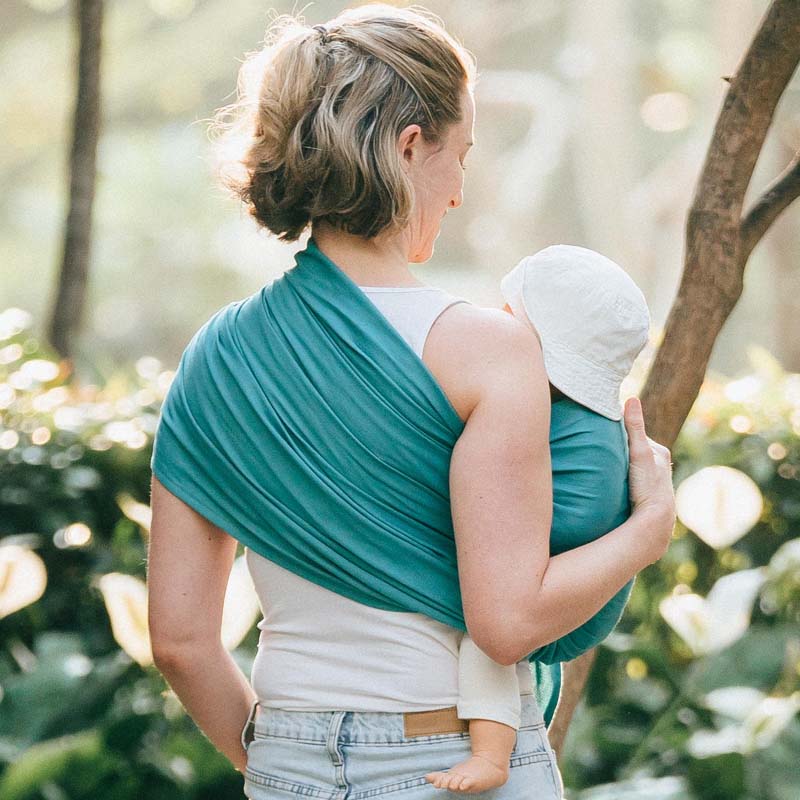 Sling Matcha, écharpe sans nœud, coton bio
