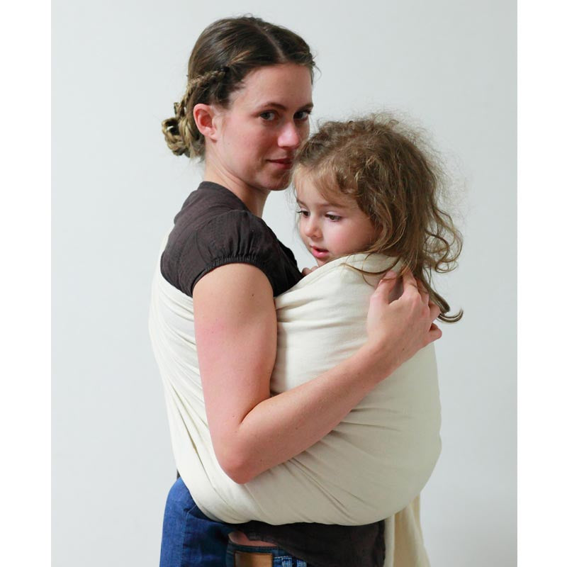 Sling Naturel, écharpe sans nœud, coton bio